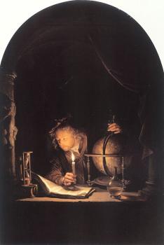 Gerrit Dou : Astronomer by Candlelight